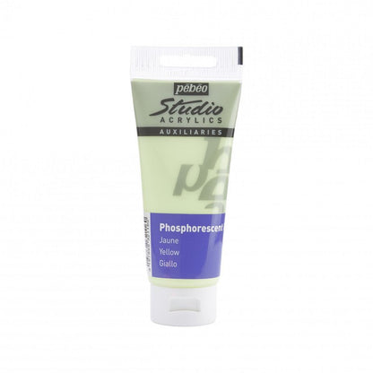 Pebeo Studio Acrylic Phosphorescent Gel 100 ml - Jaune