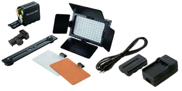 Falcon Eyes Ensemble de Lampes LED Réglable DV-96V-K2 incl. Batterie