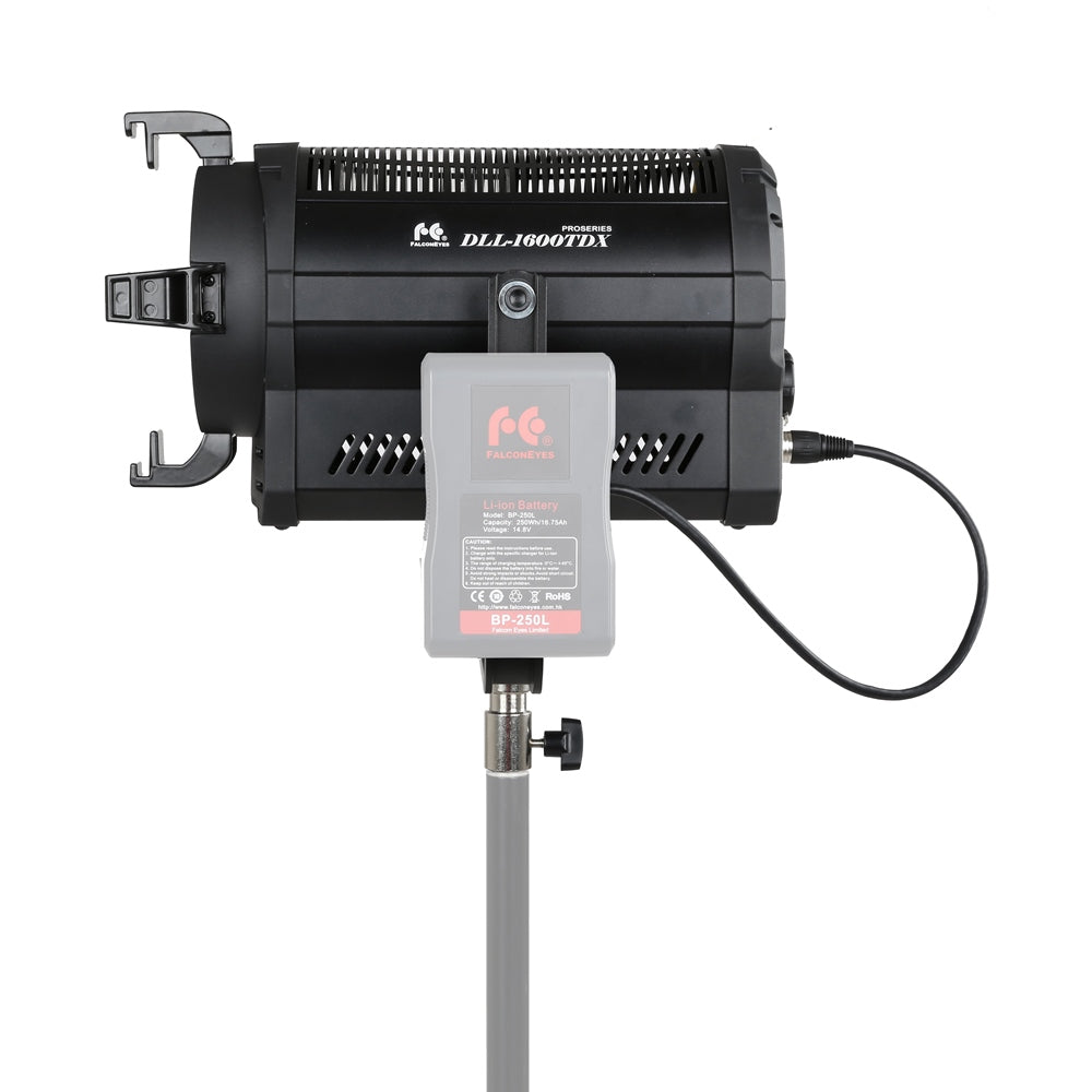 Falcon Eyes Spot LED Bi-Color Dimmable DLL-1600TDX sur 230V ou batterie — 2
