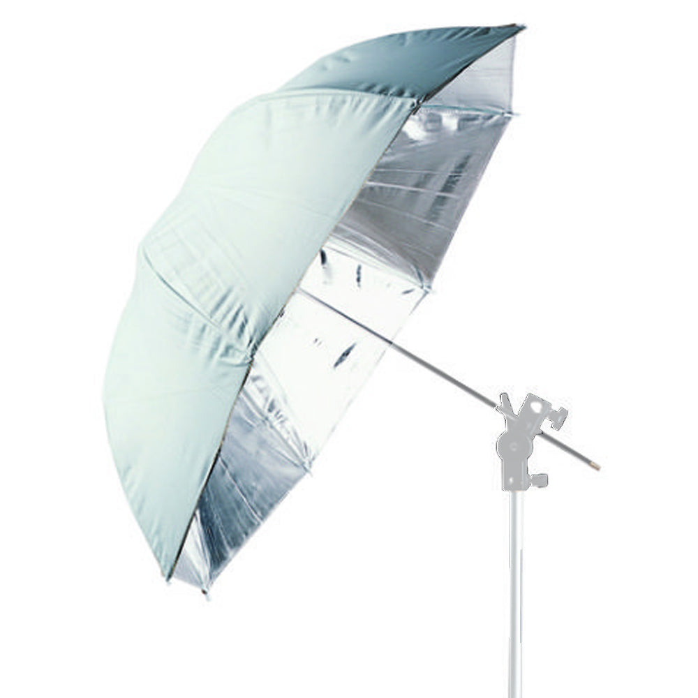 Falcon Eyes Jumbo Paraplu UR-T86S Argent/Blanc 216 cm