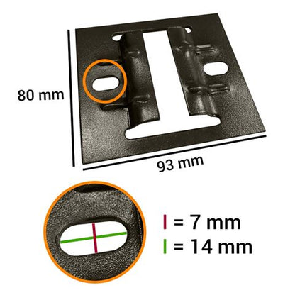 Falcon Eyes Plaque de Montage Rail 3330C 4 Pcs pour B-3030C — 2