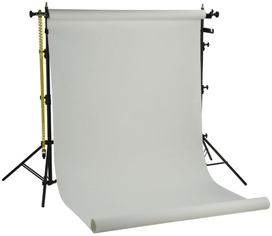 Falcon Eyes Système de Fond SPK-1W avec 1 Rouleau Blanc 1,35x11 m