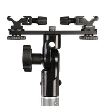 Falcon Eyes Twin Mount Tilting Bracket + 2 x Griffe de flash CLD-14A
