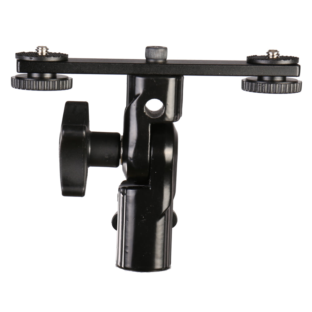 Falcon Eyes Twin Mount Tilting Bracket + 2 x Griffe de flash CLD-14A — 3
