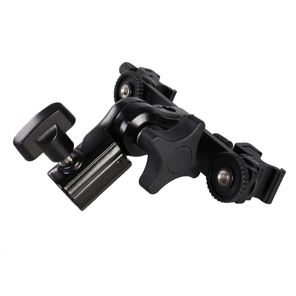 Falcon Eyes Twin Mount Tilting Bracket + 2 x Griffe de flash CLD-14A — 5