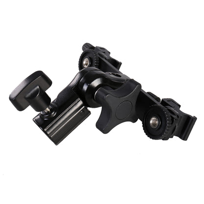 Falcon Eyes Twin Mount Tilting Bracket + 2 x Griffe de flash CLD-14A — 5