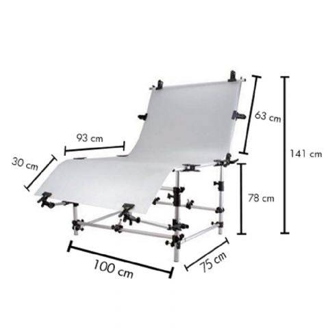 Falcon Eyes Table de prise de vue ST-1020A 100x200