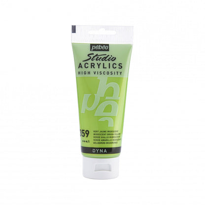 Pebeo Studio Peinture acrylique 100 ml - 359 - Iridescent Green Yellow