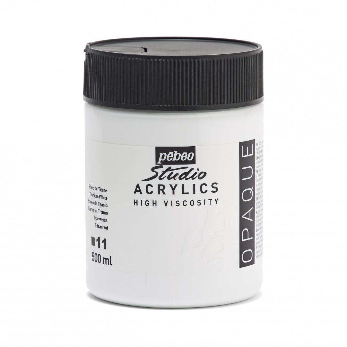 Pebeo Studio Acrylverf 500 ml - 11 - Titaanwit