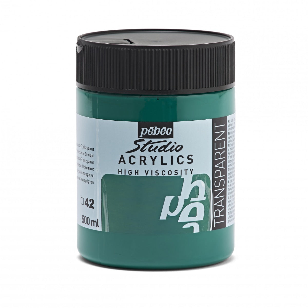 Pebeo Studio Acrylverf 500 ml - 42 - Phtalocyaansmaragdgroen