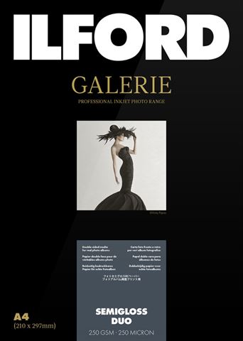 Ilford papier photo Galerie Semigloss Duo 250g A3 25 Feuilles