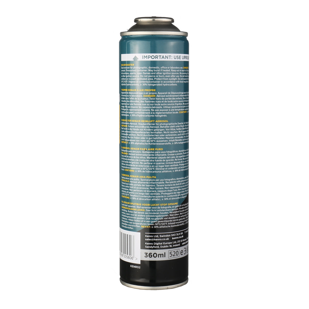 Kenro Aérosol d'air comprimé + Valve en plastique 360 ml — 2