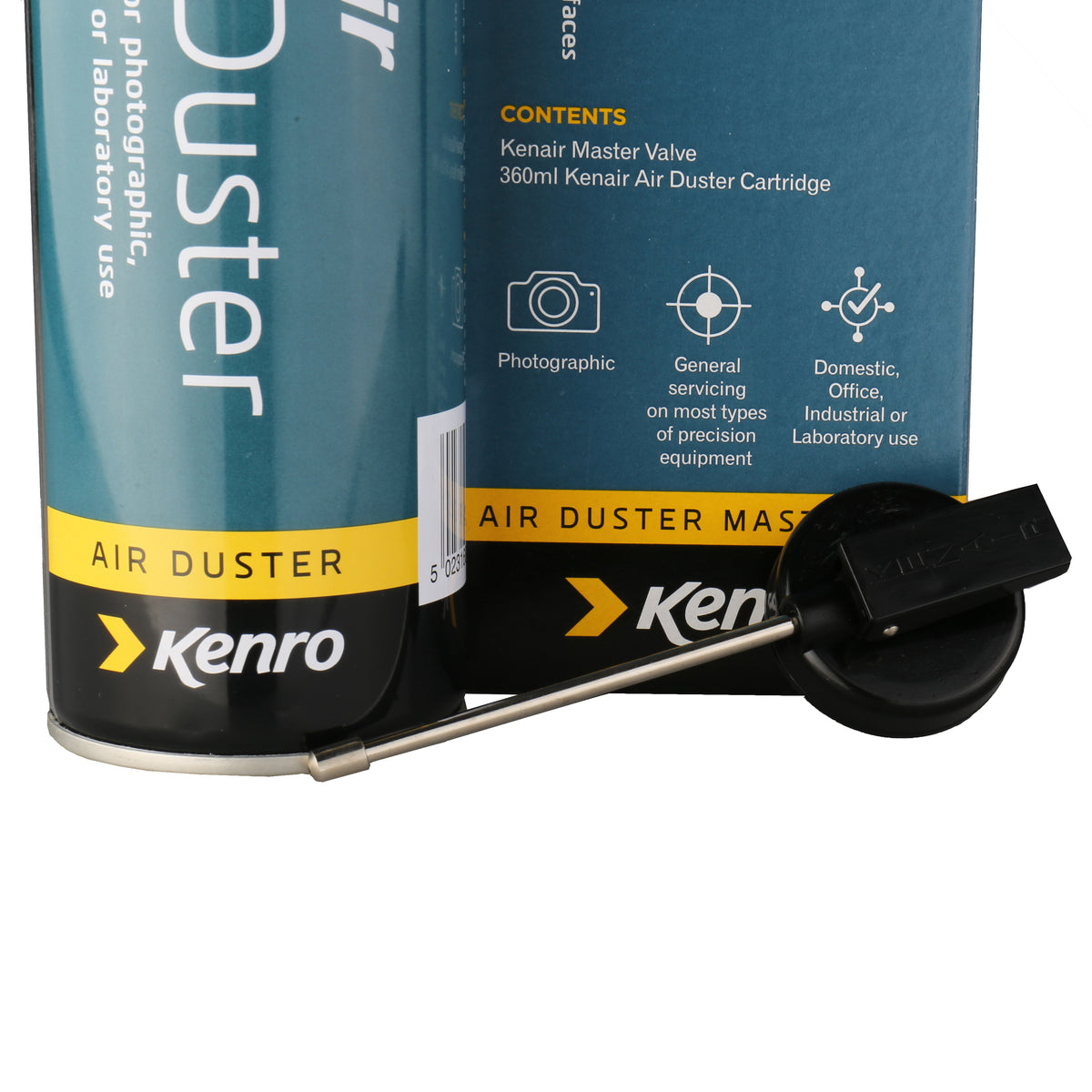 Kenro Aérosol d'air comprimé + Valve en plastique 360 ml — 8