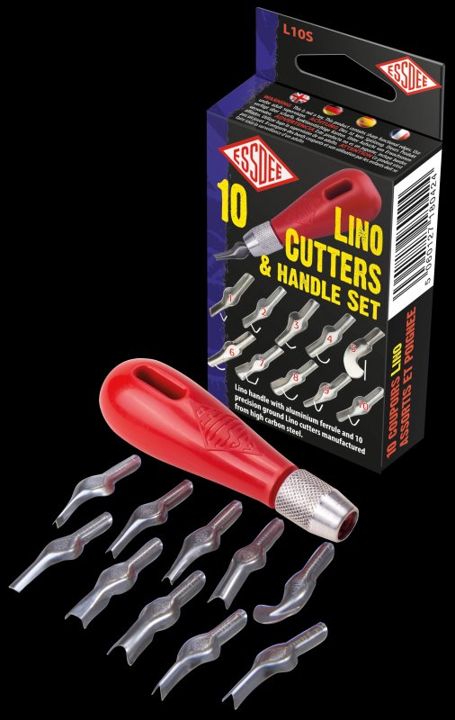 Essdee Lino Guts Set met Handvat - 10 pièces