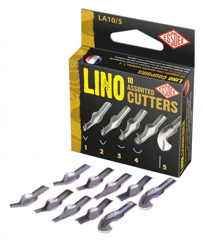 Essdee Assortiment de gouges pour linogravure - Profils 1-5 - 10 pièces