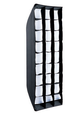 Linkstar Softbox Striplight Pliable + Grille en Nid d'Abeille QSSX-30150HC 30x150 cm