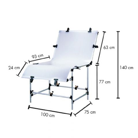 Linkstar Table de prise de vue B-1020 100x200 cm — 2