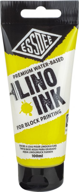 Essdee Premium Block Printing Ink 100 ml - Citroengeel