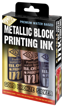 Essdee Block Printing Ink Metallic Set 3 x 100 ml