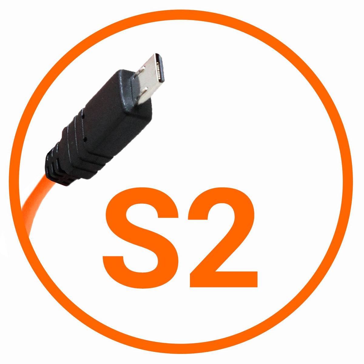 Miops Câble de Connexion pour Appareil Photo Sony S2 Orange
