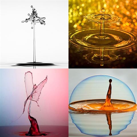 Miops Splash V2 Kit de Gouttes d'Eau avec Support — 6