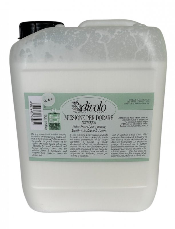 Divolo Colle à dorer Mixtion à base d'eau - 25 L