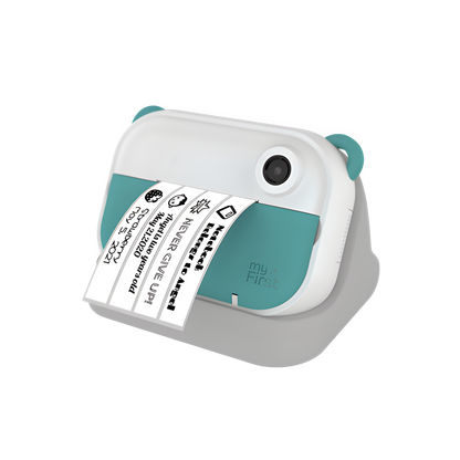 myFirst Caméra Insta Wi Bleu-vert + gratuit Wi Thermal Sticker Motif de couleur