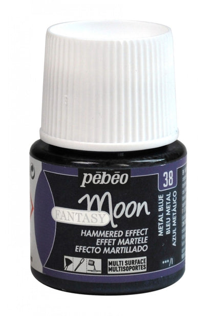 Pebeo Fantasy Moon Peinture à effets 45 ml - Metal Blue