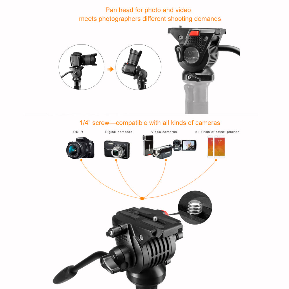 Nest Vidéo Monopode NT-329M H145 cm — 5
