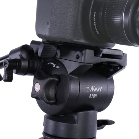 Nest Trépied Vidéo NT-670 + Tête Amortie par Fluide — 3