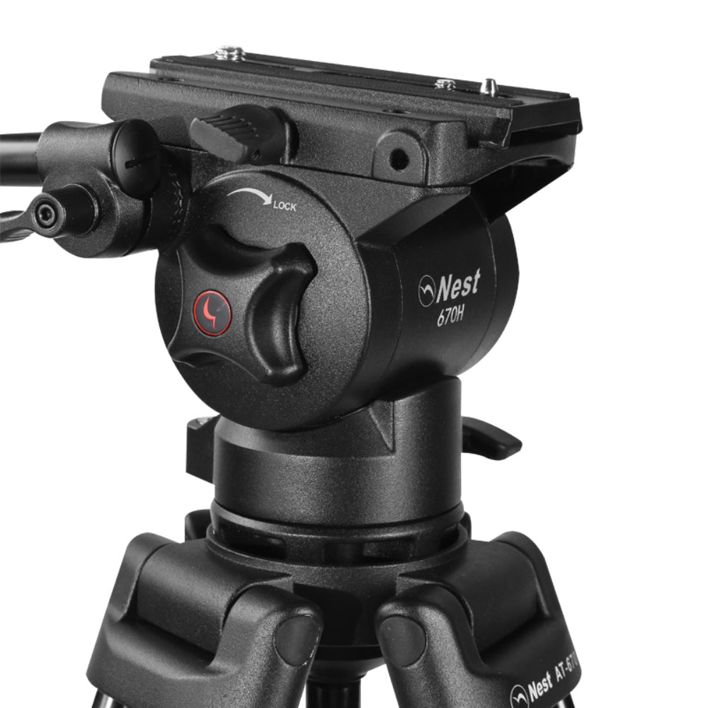 Nest Trépied Vidéo NT-670 + Tête Amortie par Fluide — 7