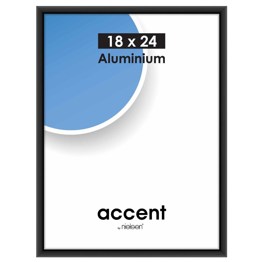 Nielsen Cadre Photo 53426 Accent Noir 18x24 cm