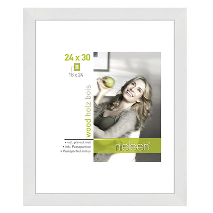 Nielsen Cadre Photo 8988007 Apollon Blanc 24x30 / 18x24 cm