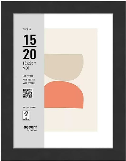 Nielsen Cadre Photo 3217201 Wood 19 Noir 15x20 cm