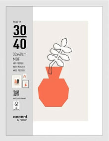 Nielsen Cadre Photo 3230202 Wood 19 Blanc 30x40 cm