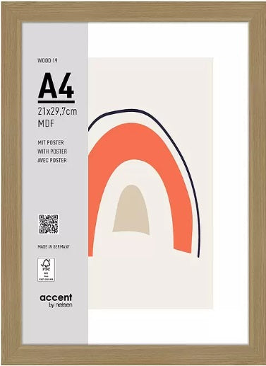 Nielsen Cadre Photo 3221204 Wood 19 Naturel 21x29,7 cm