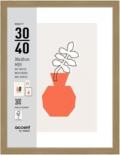 Nielsen Cadre Photo 3230204 Wood 19 Naturel 30x40 cm