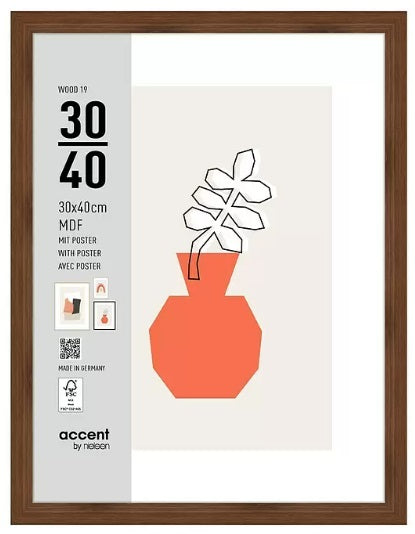 Nielsen Cadre Photo 3230205 Wood 19 Noyer 30x40 cm