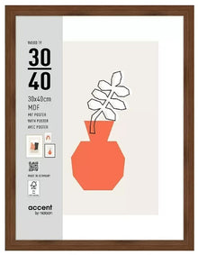 Nielsen Cadre Photo 3230205 Wood 19 Noyer 30x40 cm