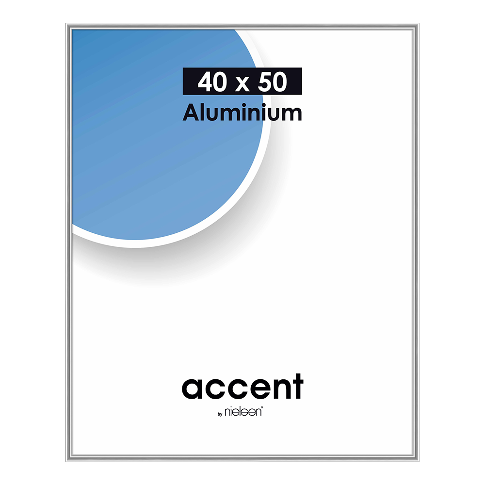 Nielsen Cadre Photo 52523 Accent Argent Brillant 40x50 cm