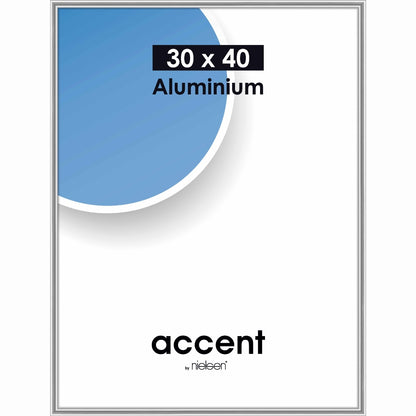 Nielsen Cadre Photo 52539 Accent Blanc Brillant 40x50 cm