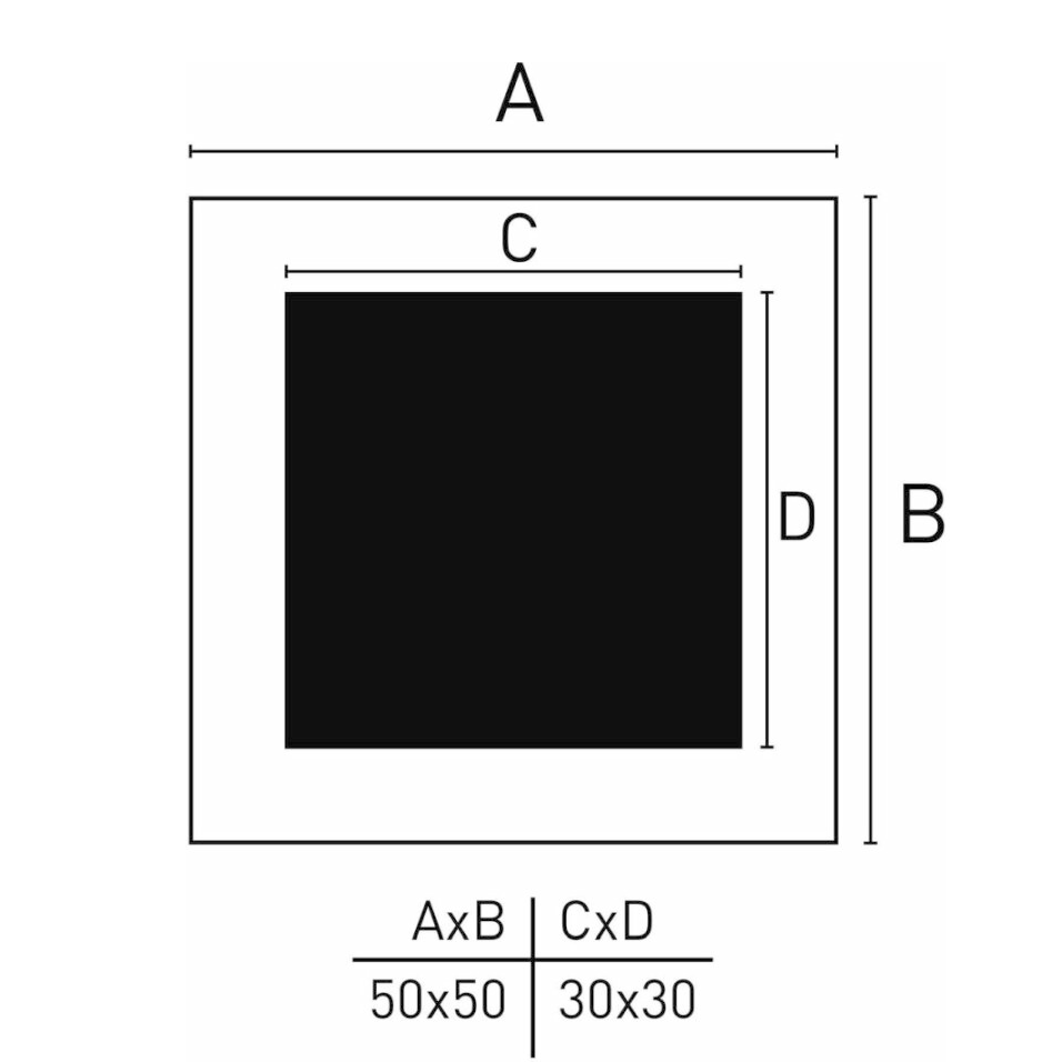 Nielsen Cadre Photo 8988054 Apollon Blanc 50x50 / 30x30 cm — 2
