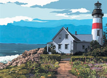 R&L Artist Canvas A3 Peinture par numéros - The Lighthouse
