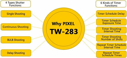 Pixel Télécommande Minuteur Sans Fil TW-283/DC0 pour Nikon — 6