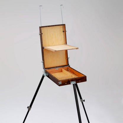Tart Pochade Box Easel - Pieds pliants - noyer foncé - hauteur max. de toile 680 mm