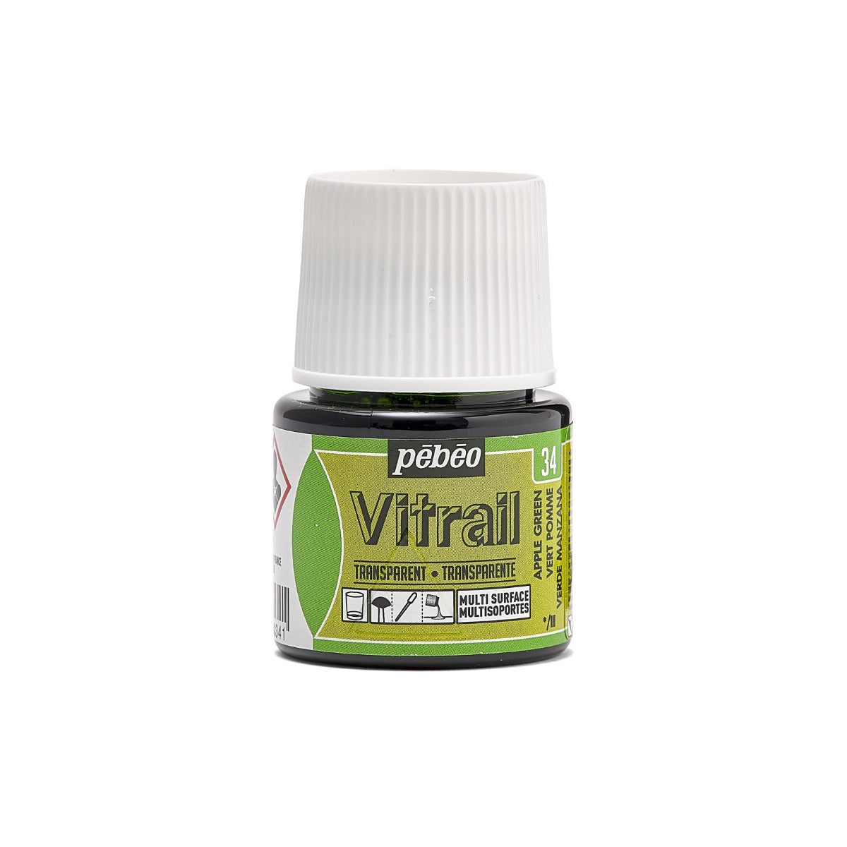 Pebeo Vitrail Transparent Peinture sur verre 45 ml - 34 - Appelgroen