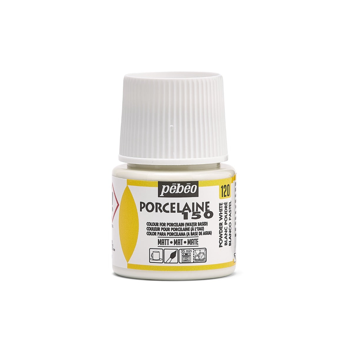 Pebeo Porcelaine 150 Peinture porcelaine 45 ml - 120 - Poederig Blanc