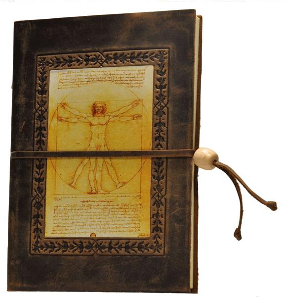 Calve's Leather Sketchbook - 21 x 14,5 cm - Leonardo da Vinci