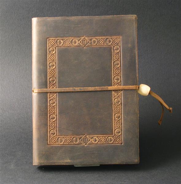 Calve's Leather Sketchbook - 21 x 14,5 cm - Brun clair