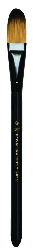 Royal & Langnickel Majestic Pinceaux - 3 Pack - Pinceau ovale à lavis 3/4